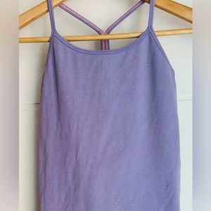 IVIVVA by LULULEMON girls size 12 racer back tank with built in bra